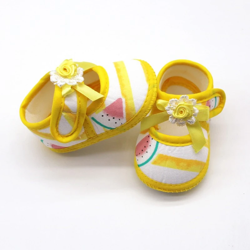 Детская обувь для маленьких девочек; для малышей; для детей; из мягкого хлопка; Летние; с бантом; нескользящие; для новорожденных; удобные; bott