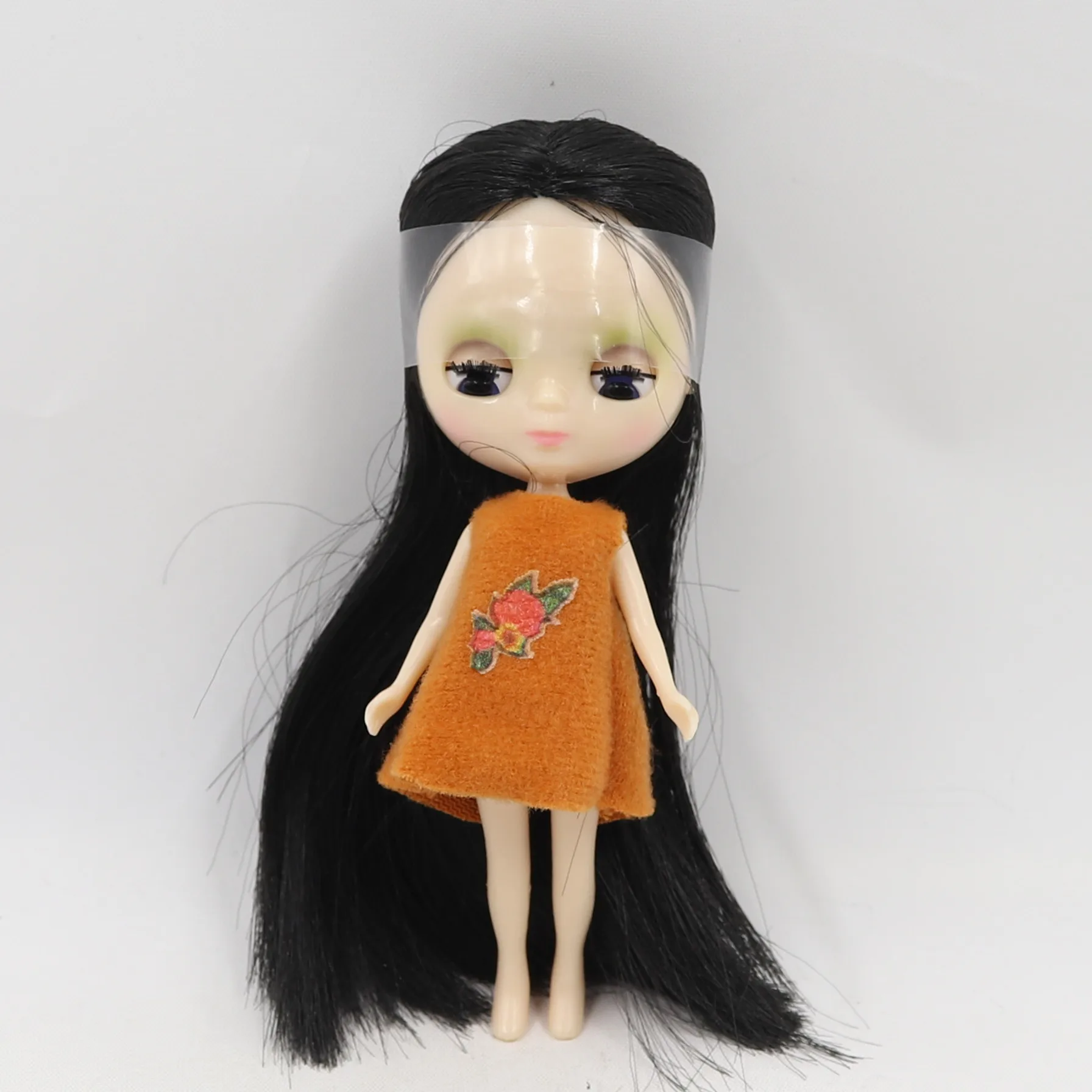 DBS blyth mini doll 10CM BJD normal body doll cute girls gift anime toy random dress - 6