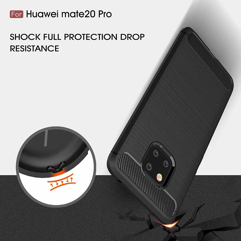 Чехол для Huawei Mate 20 Pro силиконовая прочная броня мягкий чехол накладка Mate20 2018 чехлы