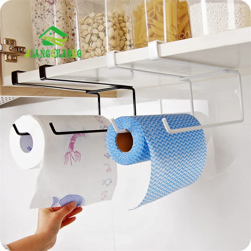 

Kitchen Paper Hanger Sink Roll Towel Holder Organizer Rack Space Save Bathroom Roll Paper Shelf Hanging Door Hook Rack Holder