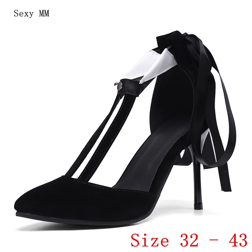 

Women High Heels D'Orsay Pumps Ladies High Heel Shoes Stiletto Woman Party Wedding Shoes Kitten Heels Plus Size 32 - 40 41 42 43