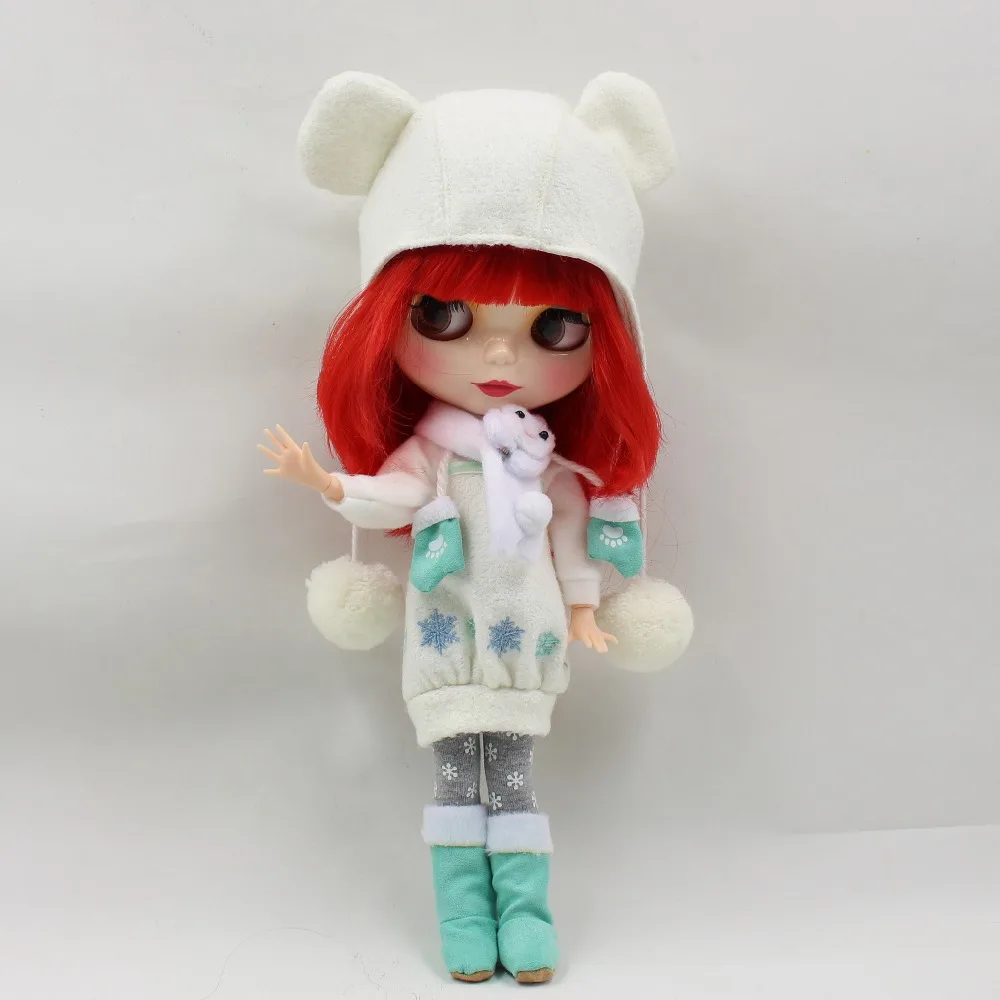 Фабрика ICY искусственная игрушка короткие красные волосы Сияющее лицо шарнирное