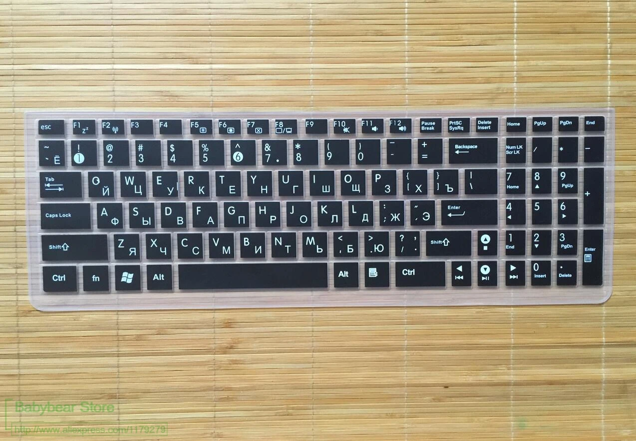 Силиконовый чехол для клавиатуры Asus 15 6 17 3 дюйма защита кожи E502S Vm590Z Vm591U A556U X750 Rog