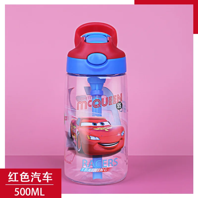 500 мл детская бутылочка для кормления воды непромокаемые чашки Детские Портативные бутылочки Детские Мультяшные Минни Микки Эко-дружественные My Bottle Cup - Цвет: car