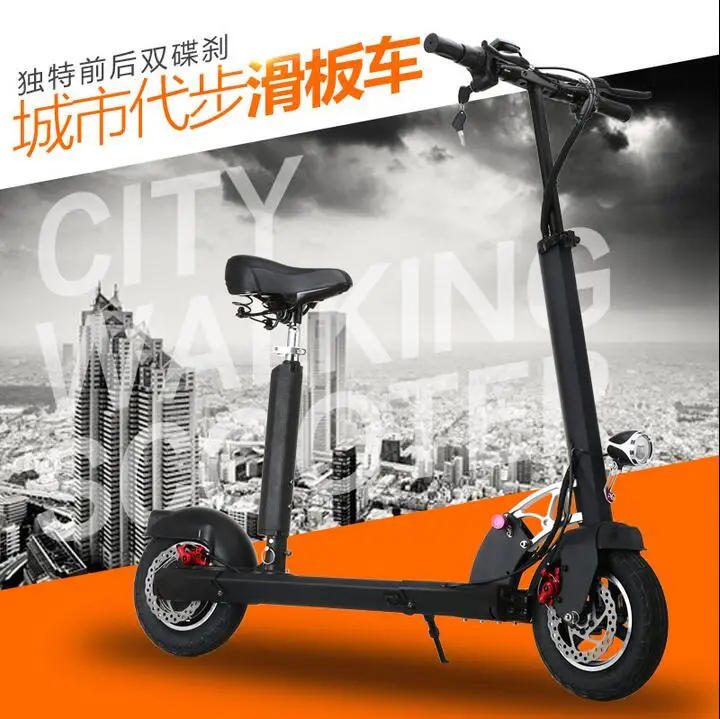 Sale 2 wheels kick bike electric scooter mini folding range 50km for man or women electronic scooter free shipping 2