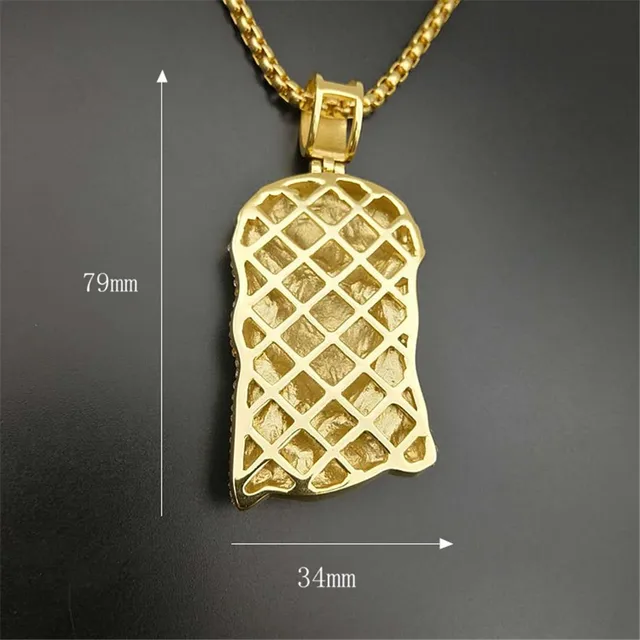 Men's Necklace Jesus Christ Head 
