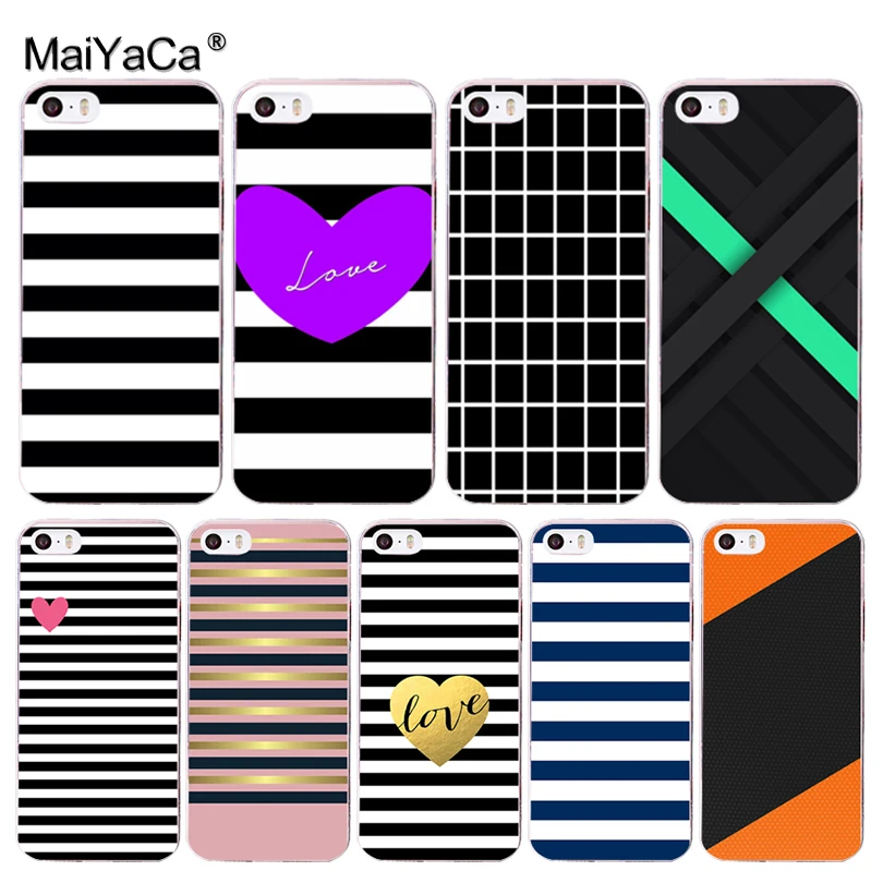 

MaiYaCa black strip Black Soft TPU silicone Phone Case Accessories Cover Fundas For iPhone 5s 6s 7 plus 8 8plus X 11PRO MAX case