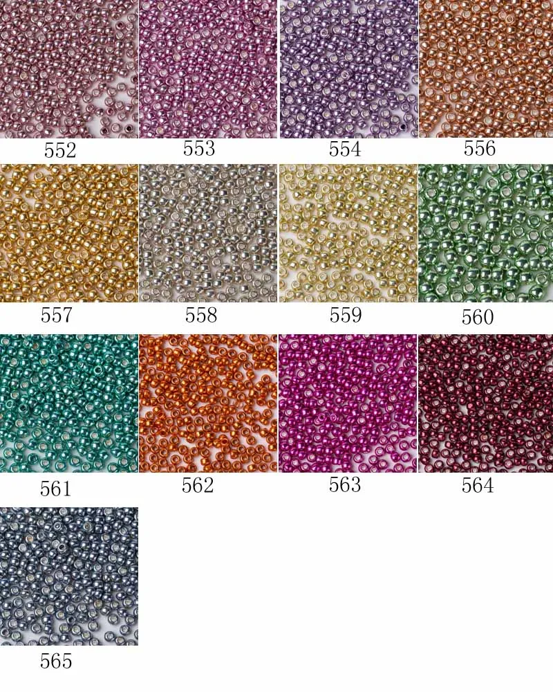 Toho Seed Beads Color Chart