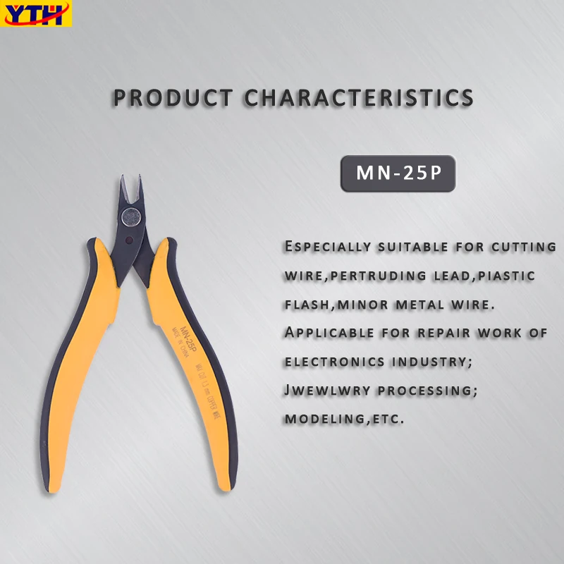 

YTH MN25P European Style mini pliers Electrical Wire Cable Cutters electronic pliers Hand Tool DIY clamp jewelry Making pliers