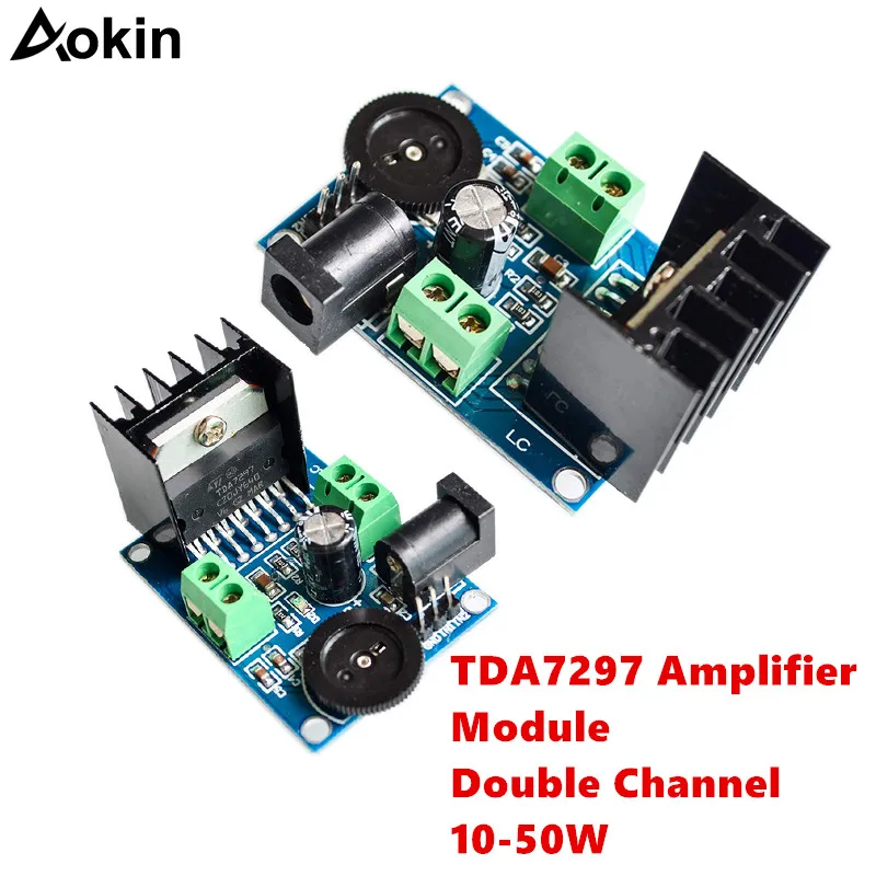 

TDA7297 Amplifier Module Audio Amplifier Module UTL Audio Power Amplifier DC 6 to 18V TDA7297 Module Double Channel 10-50W