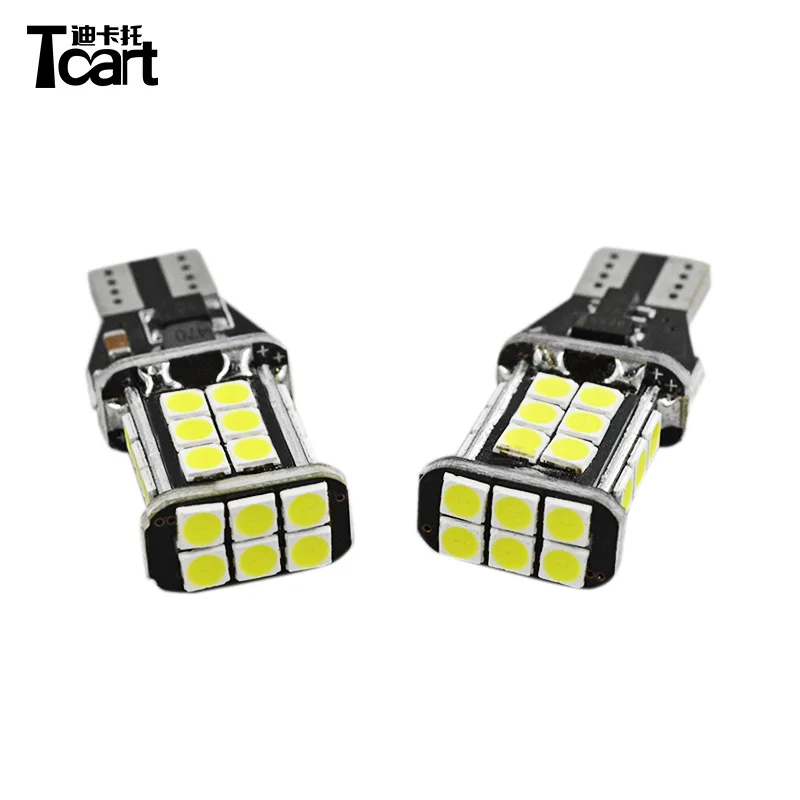 Tcart автомобиля T15 3030 24SMD светодиодный Фары заднего хода для Защитные чехлы для сидений, сшитые специально для Toyota Corolla e150 e160 e170 аксессуары 2008 2011