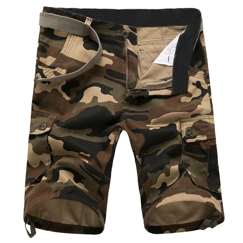 Camouflage Shorts Men Casual Summer Multi Pocket Loose Short Sweatpants