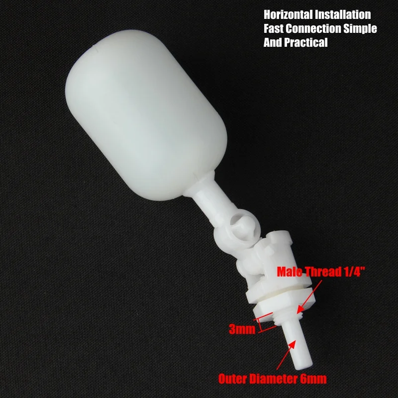 3/"-6 мм Поплавковый мини-клапан для аквариума диспенсер для воды Поплавковый шаровой клапан контроль уровня воды система обратного осмоса