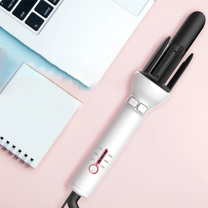 

PURISS Professional Ceramic Automatic Curler 110-240V Hair Curling Iron 28mm Barrel Magic Spiral Hair Roller Curling Wand A