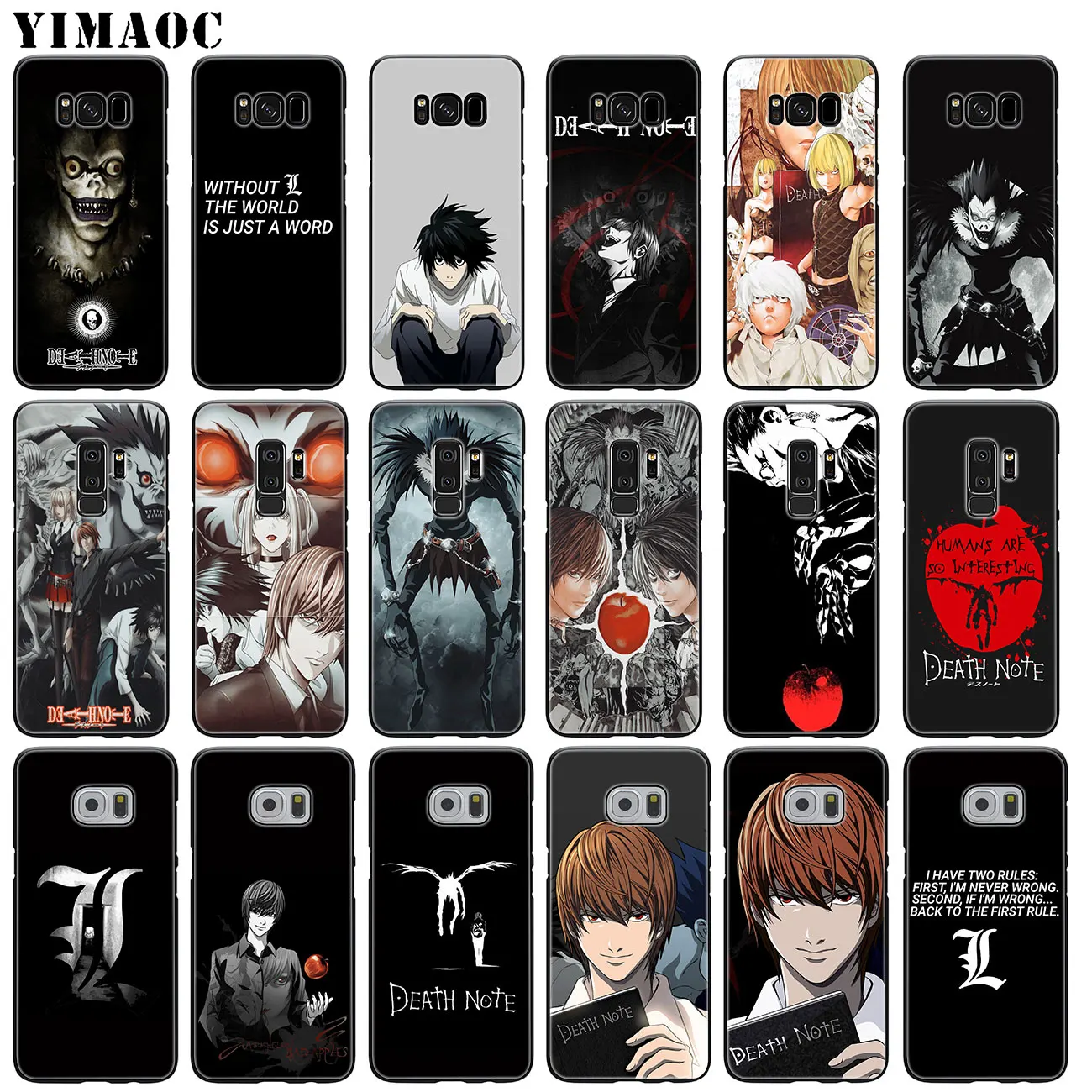 

YIMAOC Death Note Ryuk kira Soft Silicone Phone Case for Samsung Galaxy S10 Plus S9 S8 Plus S6 S7 Edge S10e E TPU Black Cover
