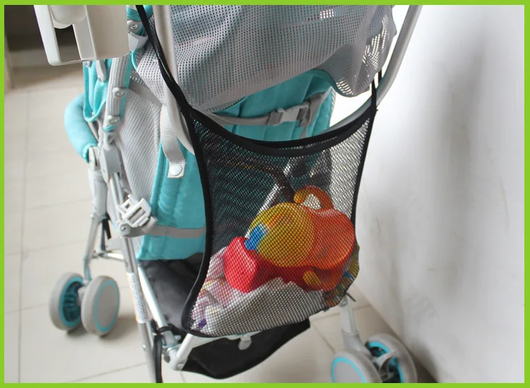 Baby Strollers comfotable 30*30cm Baby Stroller Mesh Seat Pocket Multifunctional Baby Carriage Pram Trolley Net Bag Seat Pocket Stroller Accessories hot mom baby stroller accessories