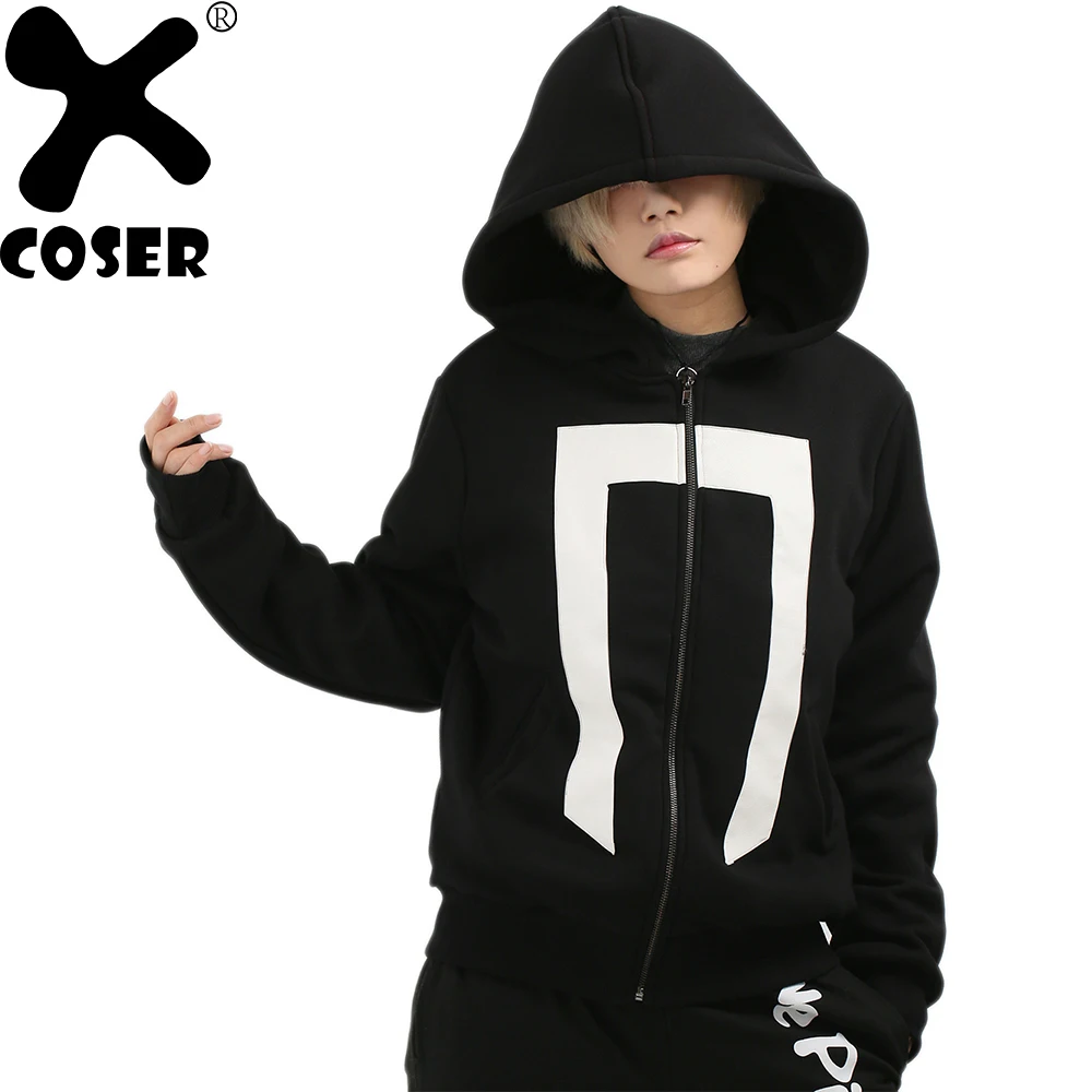 XCOSER Новый ТВ агенты щит 4 призрак Райдер косплей костюм черный хлопок на молнии