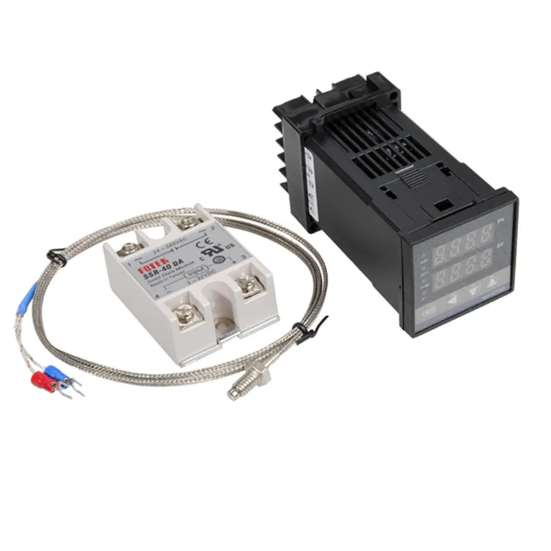 

Alarm REX-C100 110V to 240V 0 to 1300 Degree Digital PID Temperature Controller Kits With K Type Probe Sensor