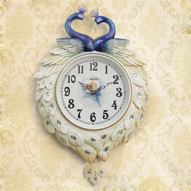 

Big Creative Wall Clock Modern Design Dining-room Digital Mute Art Wall Clock Silent Living Room Bedroom Clock Pendulum 40C252