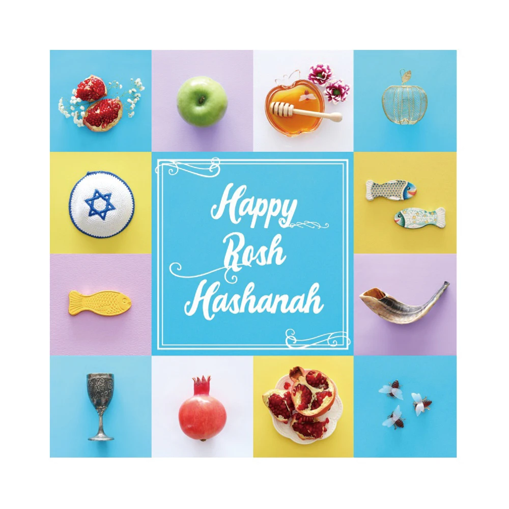 

Laeacco Rosh Hashanah Party Delicious Shofar Honey Pomegranate Photography Backgrounds Photographic Backdrops For Photo Studio
