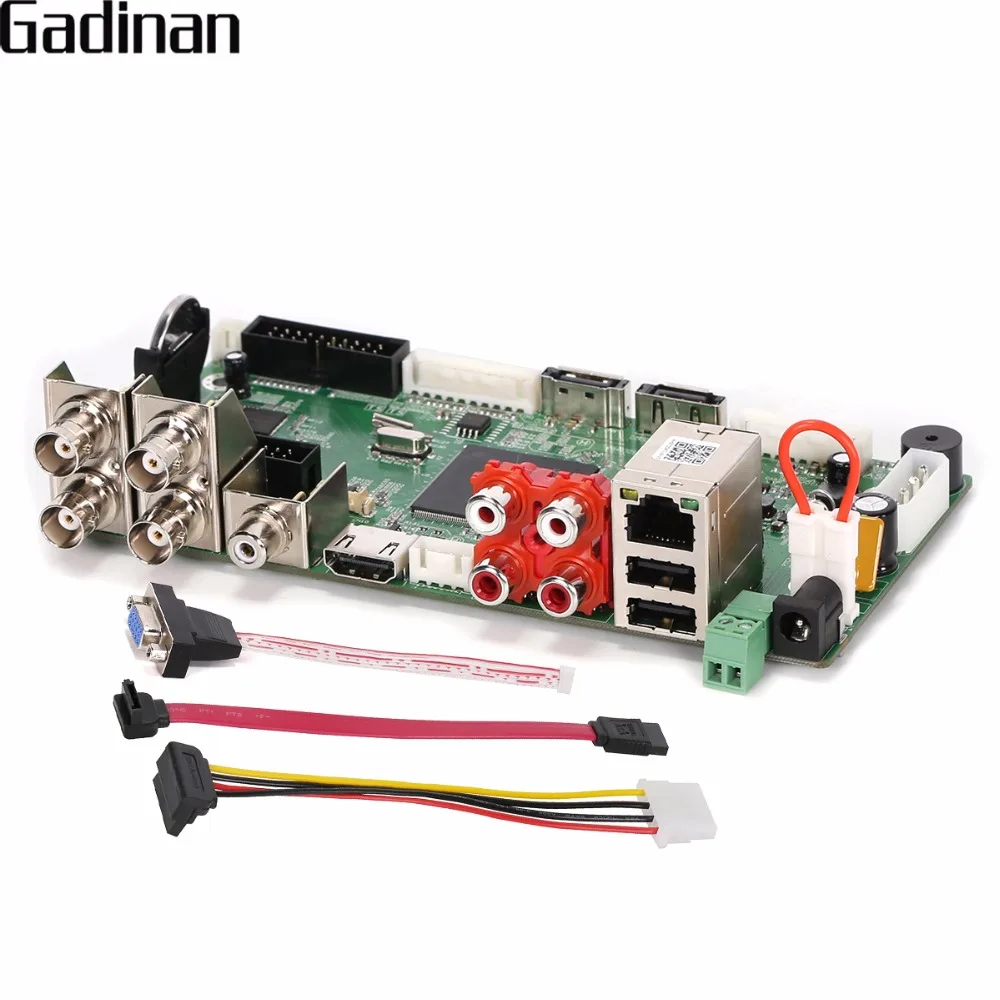 GADINAN CCTV H.264 видеорегистратор AHD DVR 4 канальный 1080N гибрид AHD/CVI TVI/CVBS 960 H D1 CIF 8 сетевой