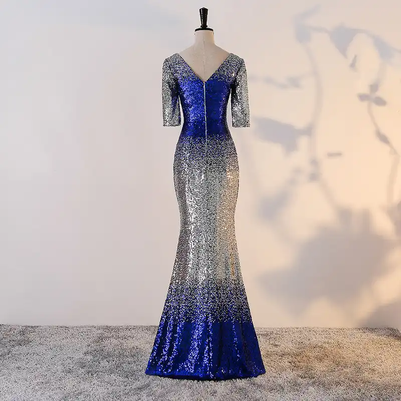 silver blue mother of the bride dresses