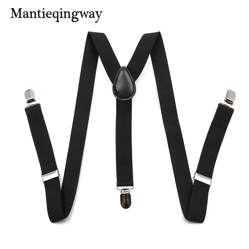 Buy Mantieqingway Elastic Solid Color Kids Suspenders