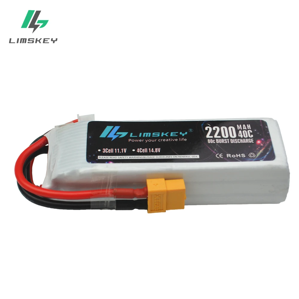 Limskey Lipo батарея 11,1 V 2200mAh 40C для RC Trex 450 вертолет Квадрокоптер самолет автомобиль Lipo 3s Bateria