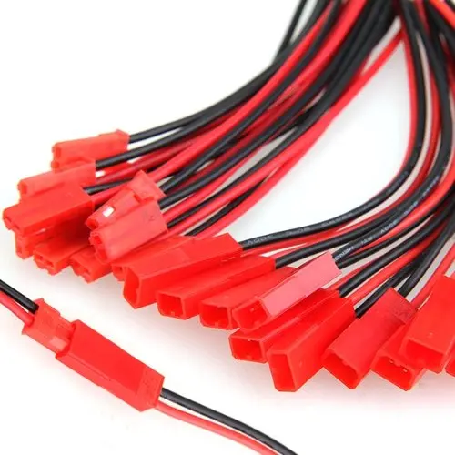  10 Pairs 100mm JST Stecker Kabel Linie Männlich + Weiblich für RC BEC Lipo Batterie
