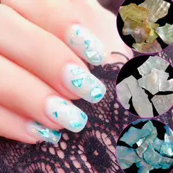12 цветов Красота Текстура натуральная морская раковина 3D украшение для ногтей ломтик украшения для ногтей аксессуары Маникюр для ногтей