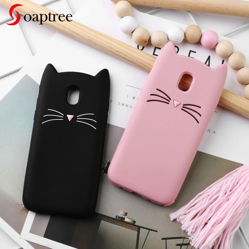 

Case For Samsung Galaxy J3 J5 2016 J7 2017 J6 J4 J2 Pro 2018 Cat Ear Cases for Samsung S9 S8 S5 A8 A6 Plus S7 S6 Edge Note 8 9