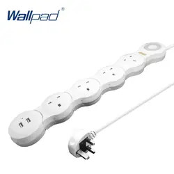 Адррес Wallpad Великобритания Plug Мощность газа с 2 USB Зарядное устройство Порты и разъёмы электрические Мощность Разъем расширения с