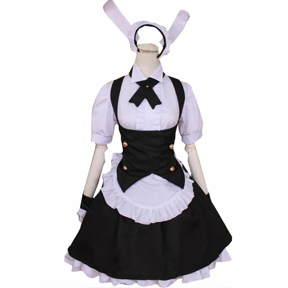 Горячее аниме Gochuumon wa Usagi Desuka? Костюм горничной для косплея кирима сиаро тедеза |
