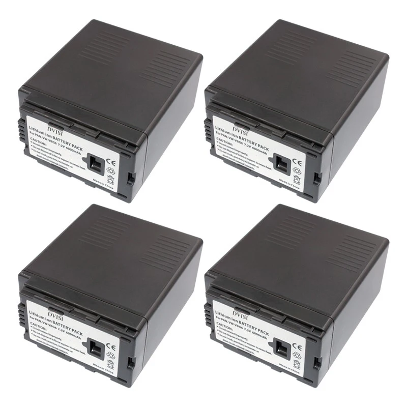 Аккумуляторная литий ионная батарея VW VBG6 VWVBG6 7 2 в 6000 мАч 4 шт.|camera battery|battery for