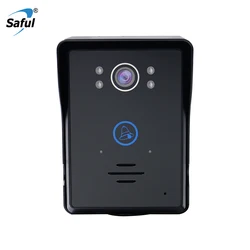 Saful – visiophone sans fil 7 ", interphone vidéo de sécurité à domicile, Vision nocturne IR, panneau d'appel extérieur 