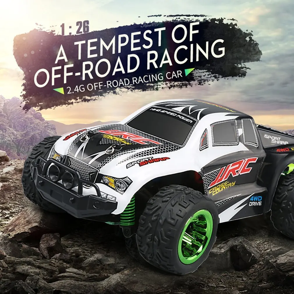 

2018 New JJR/C Q35 1/26 Scale 2.4Ghz 4WD 30km/h High Speed RC Bigfoot Off-Road Electric RC Remote Control Car Truck Model RTR