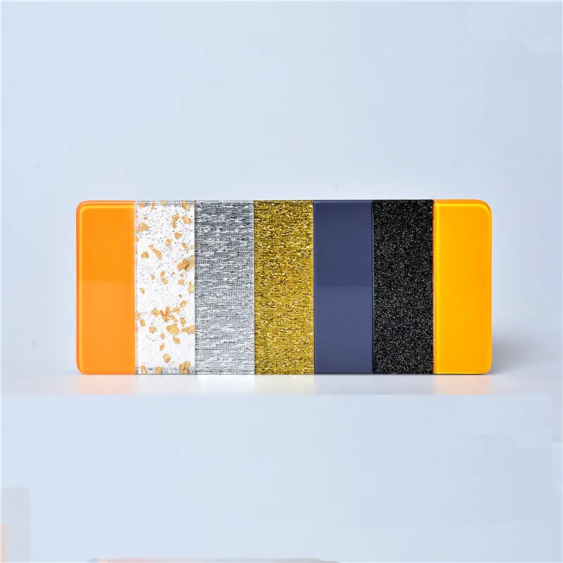 

100% handmade poured 2017 New Designer Clutch Famous Brand Women Clutch Acrylic Glitter Clutches Acrylic Box Women Evening Bags