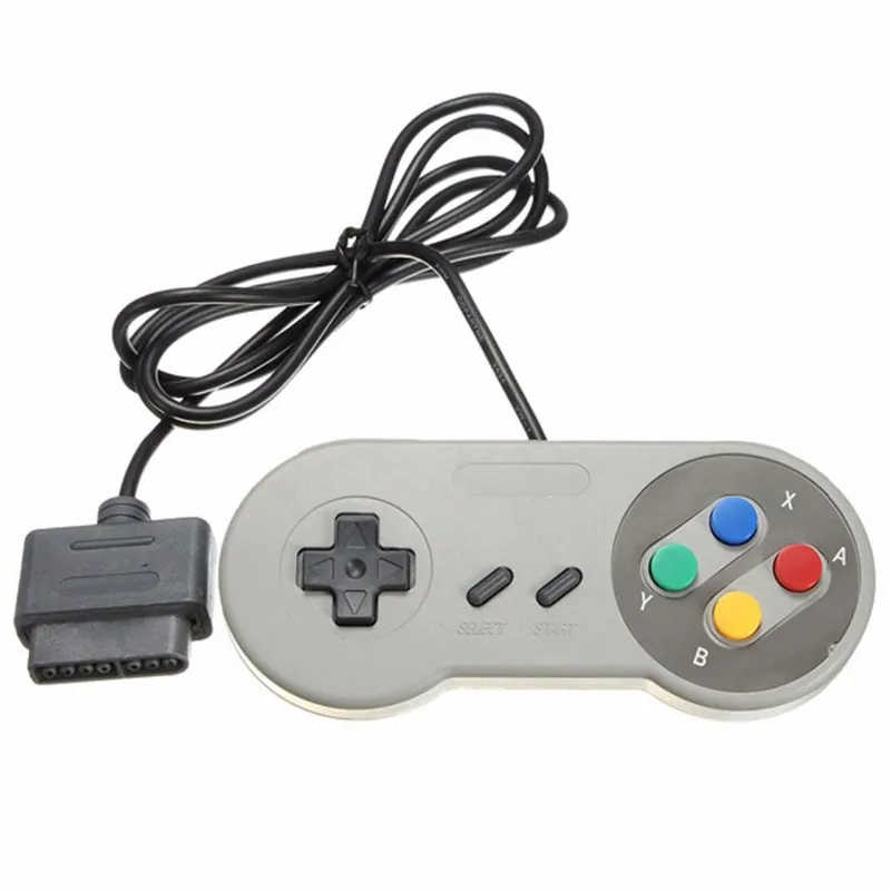 For-Nintendo-16-Bit-Wired-SNES-Controller-for-Nintendo-SNES-System-Cons2ole-controller-Gamepad
