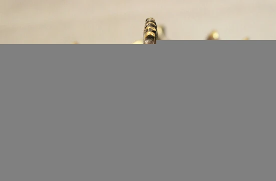 

p6682 Lucky Chinese Bronze Gilt FengShui d Peacock Peafowl Head Statue Bowl Ashtray