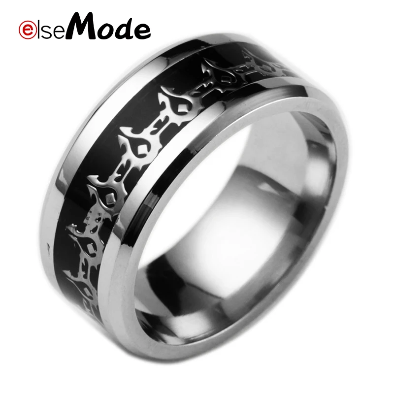 Кольца ELSEMODE из нержавеющей стали 316L для мужчин и женщин модные игровые кольца World