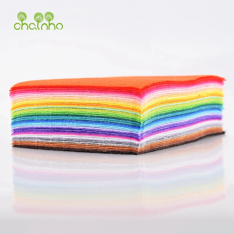 

Nonwoven Fabric 1mm Thickness Polyester Felt Sheets Of Home Decoration Pattern Bundle For Sewing Dolls Crafts 40pcs 10x15cm