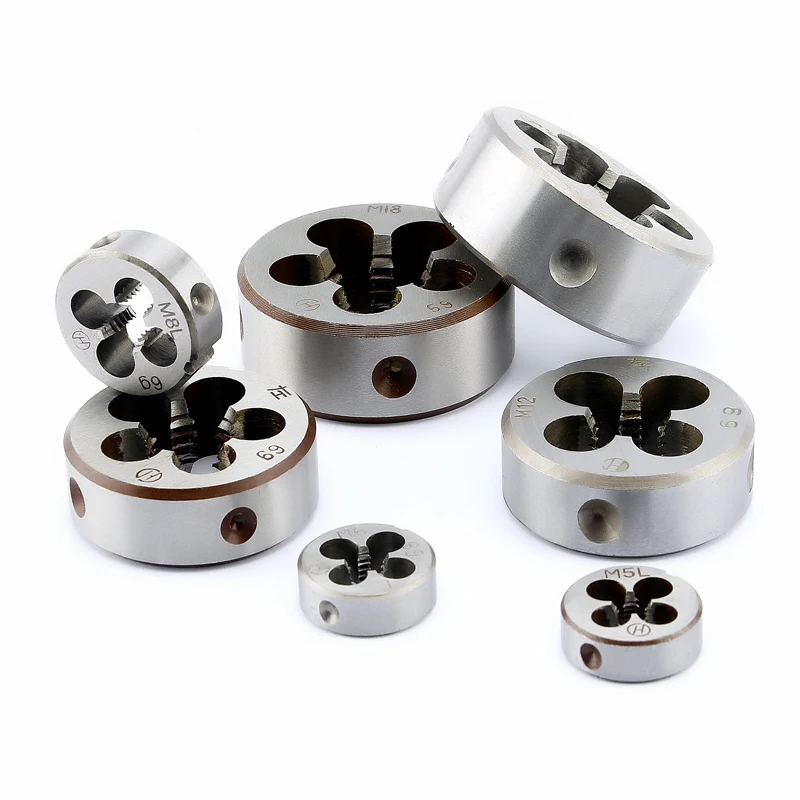 

Fine Tooth Left Hand Threading Round Die 1pcs M6 M8 M10 M12 M14 M16 M18