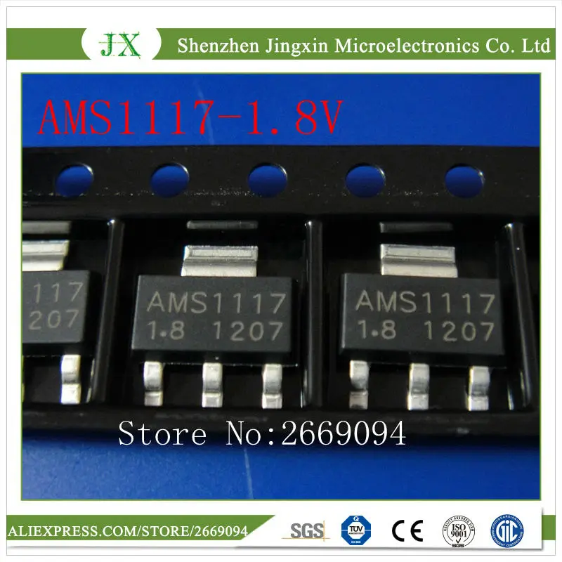 200 PCS AMS1117-1.8V SOT223 AMS1117 1 8 V 1A стабилизатор напряжения LDO SOT-223 | Электроника