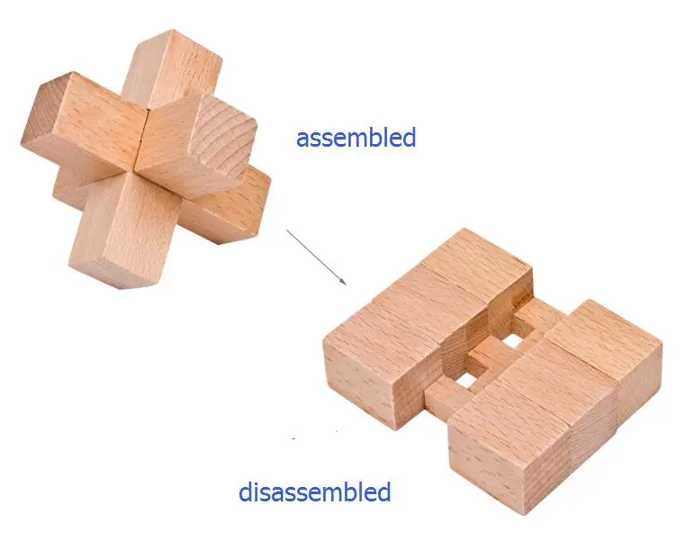 Классический IQ Головоломка Деревянный ум загадка дети и взрослые глюк головоломка игра головоломка игрушка