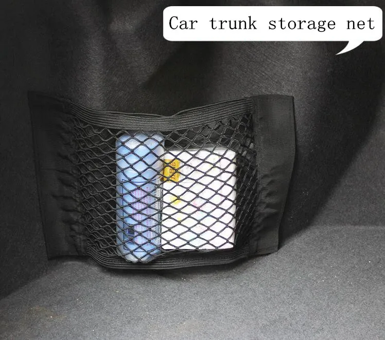 Автомобильный Стайлинг заднего вида автомобиля заднего защитный чехол для мобильного телефона unk сиденье эластичные строки сетка сумка для хранения для Ford focus 2 3 volvo xc90 mercedes w205 skoda OCTAVIA III