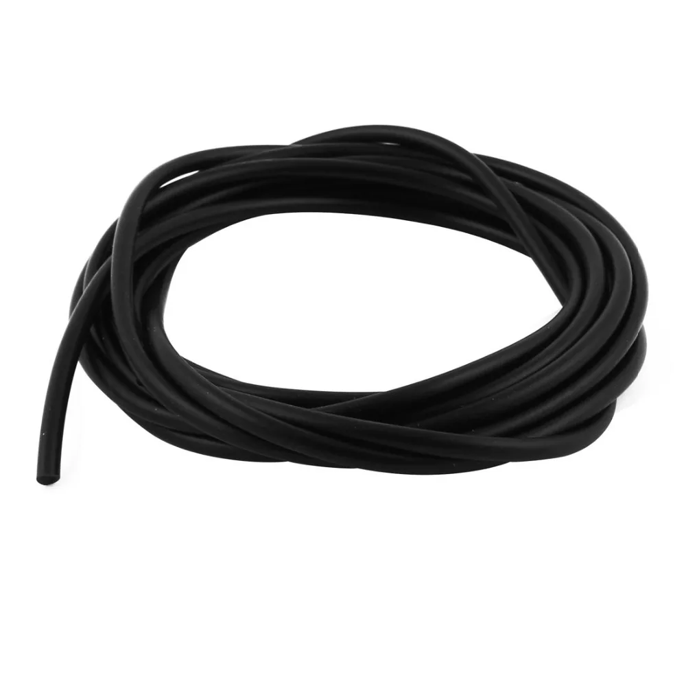 

4Meters/13ft Length 5mm Outer Diameter 3mm Inner Diameter Aquarium Flexible Tube Plastic Air Oxygen Pipe Black
