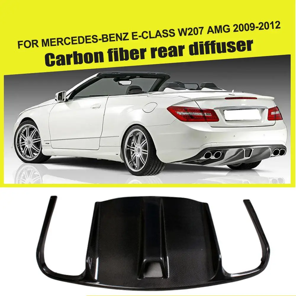 Carbon Fiber / FRP Black Rear Lip Diffuser Bumper Exhaust Guard for