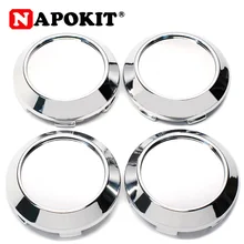 4Pcs/lot 60mm ABS Chrome Auto Car Wheel Center Hub Caps Cover Hubcaps Rim Automobile Dust Cover Fit 42mm Car Logo Emblem Badge