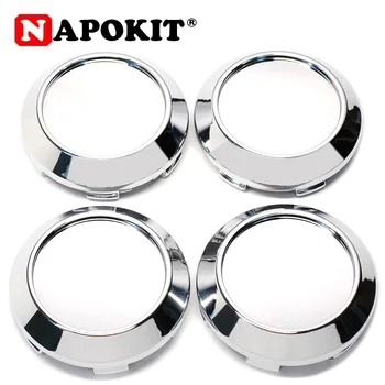 

4Pcs/lot 60mm ABS Chrome Auto Car Wheel Center Hub Caps Cover Hubcaps Rim Automobile Dust Cover Fit 42mm Car Logo Emblem Badge