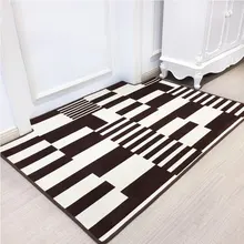 Современный ковер для дома, коврик для двери, простой полосатый кухонный коврик для спальни